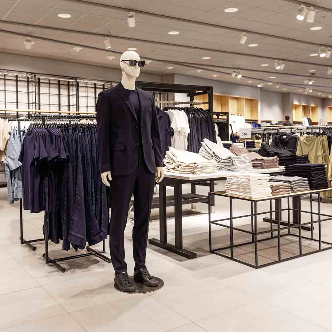 Stylish men's clothing from H&M in Frederiksberg Center.